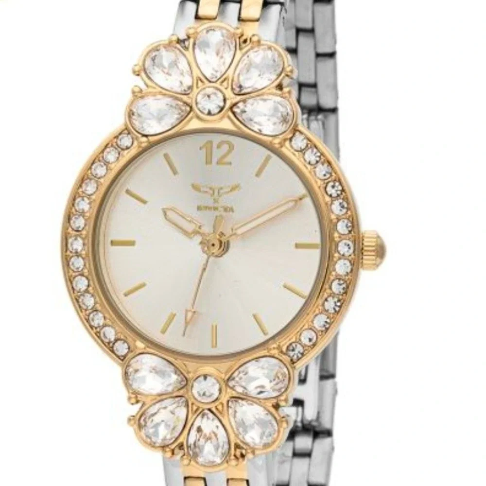 NEW Invicta Wildflower Women's Watch 30mm, Silver, Rose Gold‎ (69107) #0438